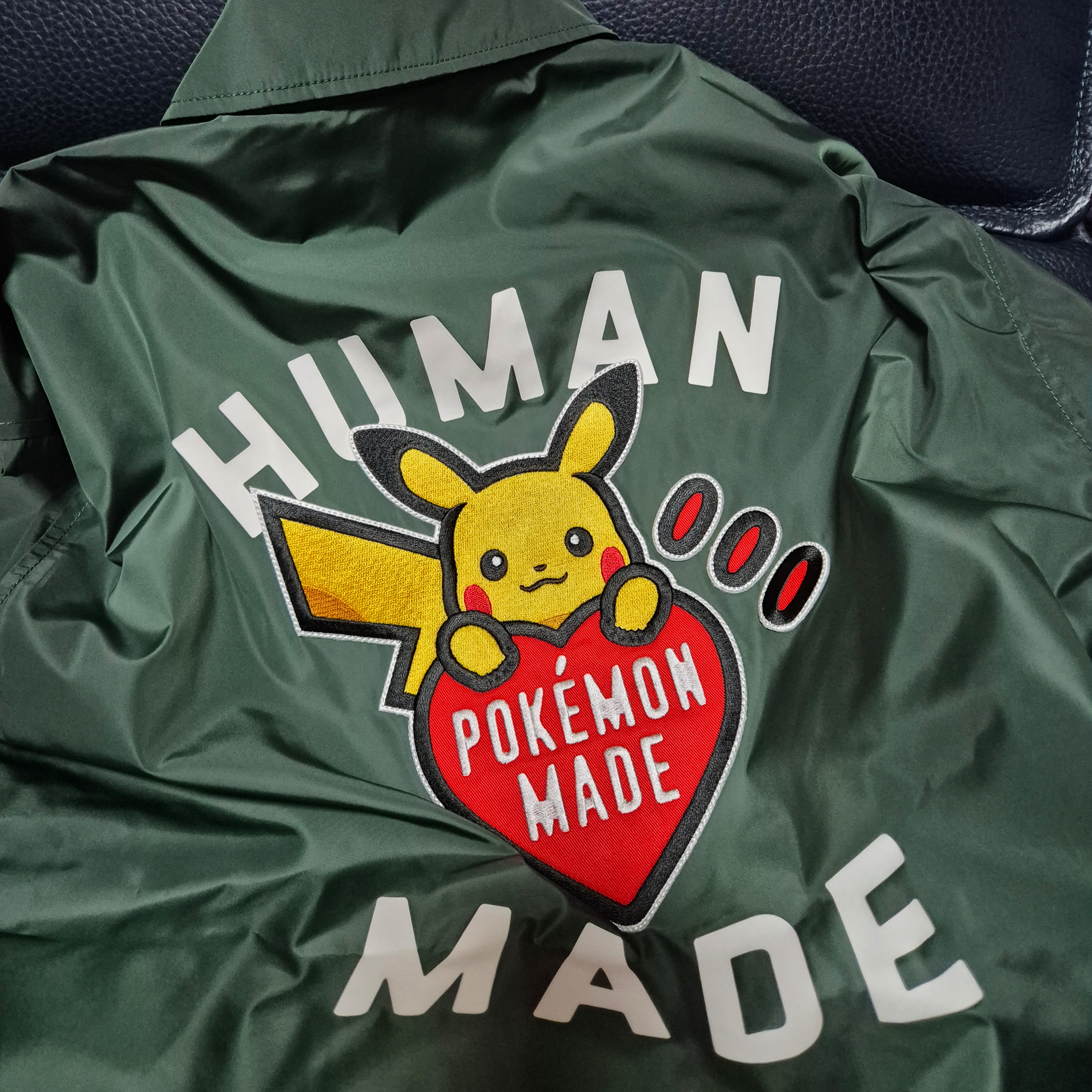 Human Made x Pokemon Made Coach Jacket Green, Prada Blushing Care Lip Balm U001 Astral Pink 착용 스타일 - 1