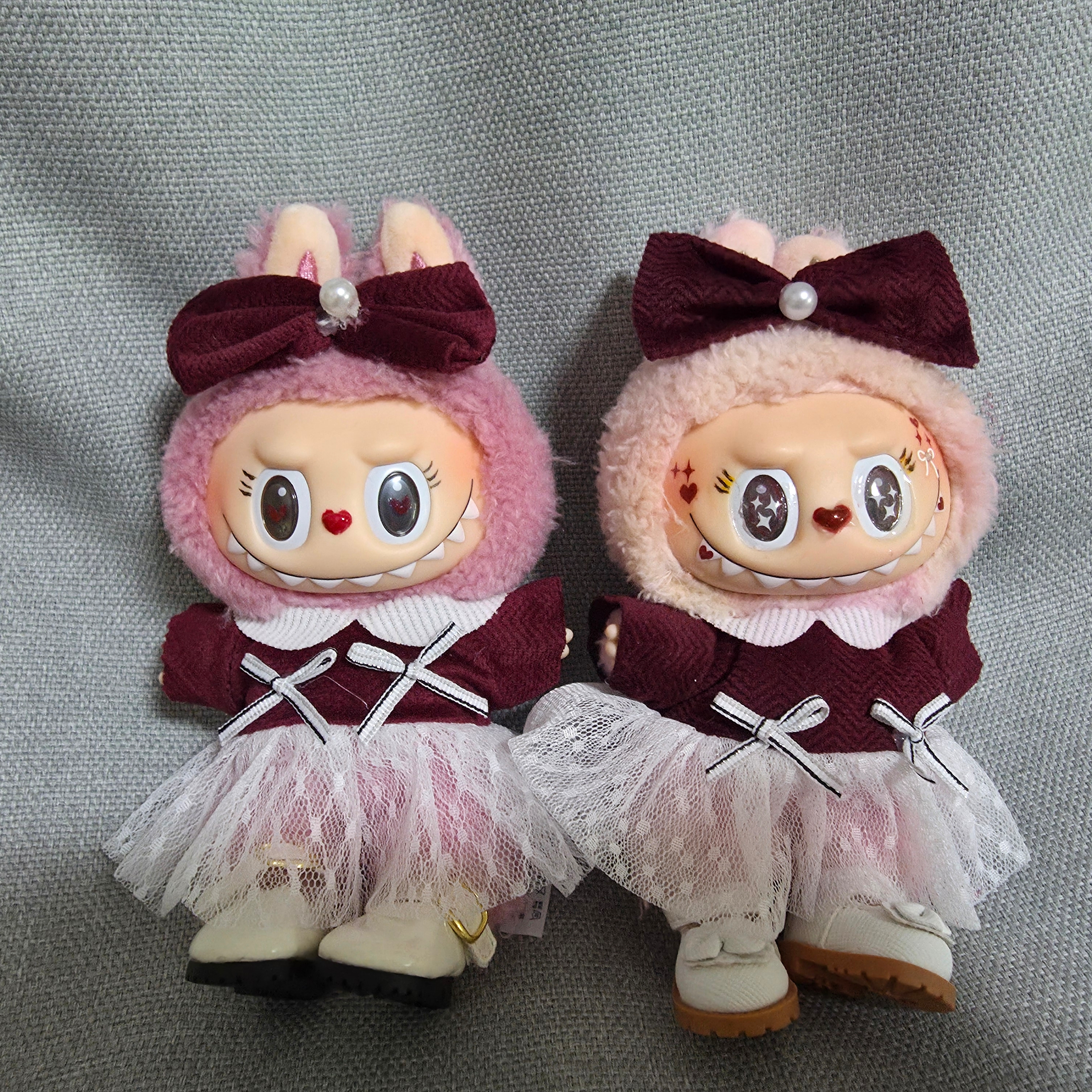 Pop Mart Labubu The Monsters Mokoko Twinkly Fairy Tale Vinyl Plush Pendant 착용 스타일