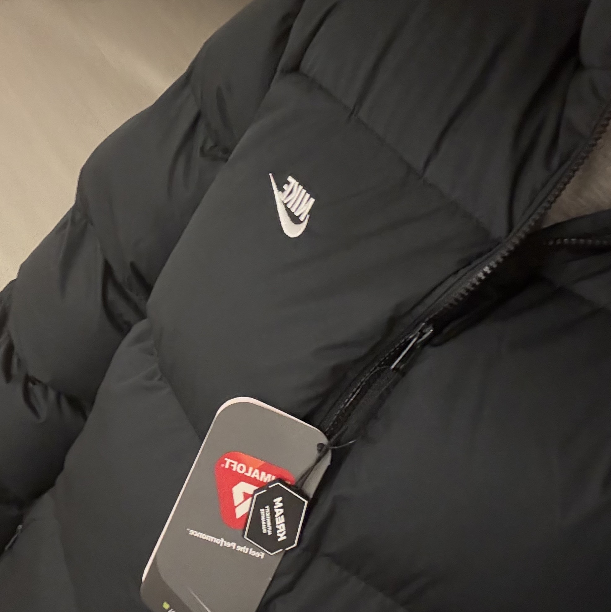 Nike NSW Puffer Jacket Black - Asia 착용 스타일
