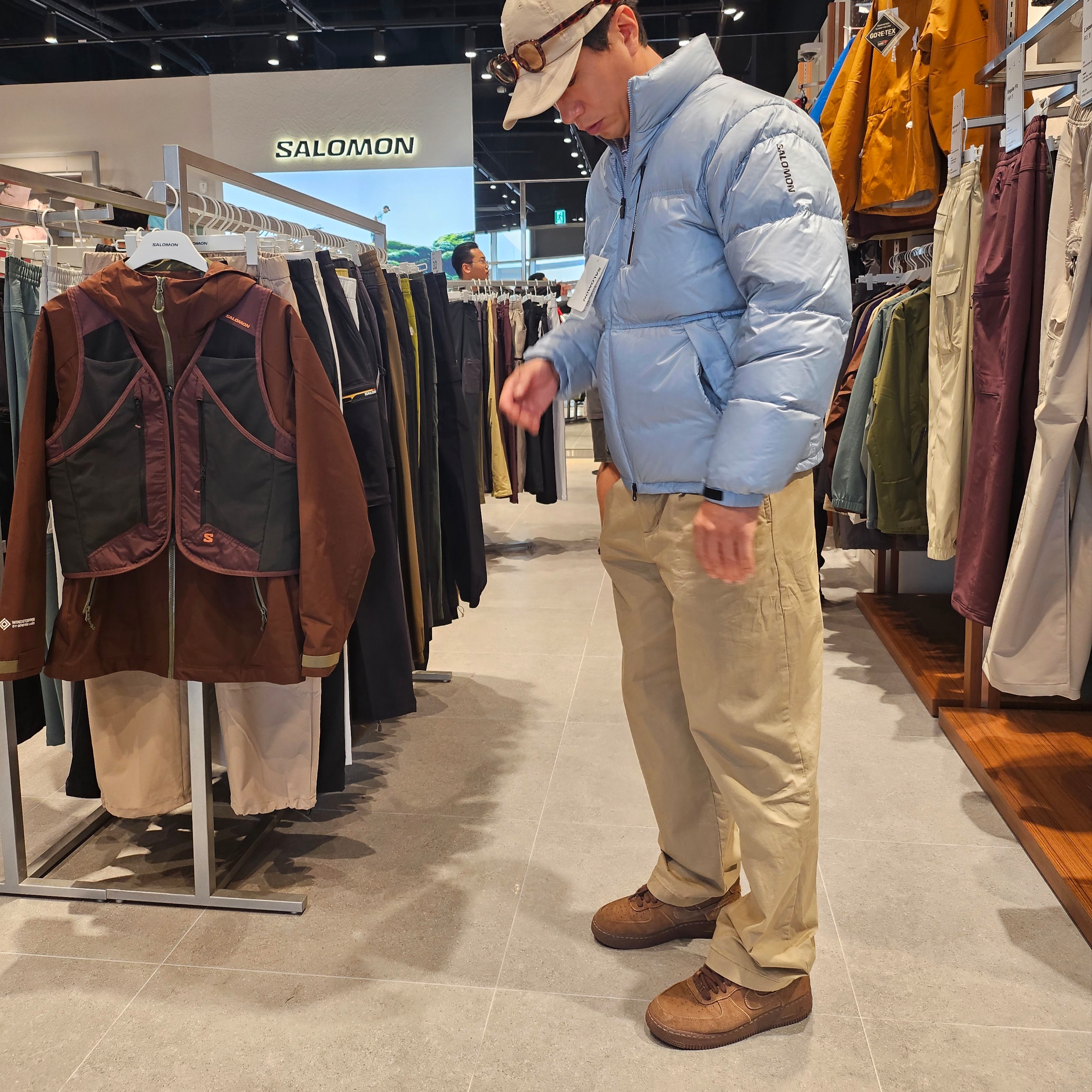 (W) Nike Air Force 1 '07 Cacao Wow 착용 스타일 - 2