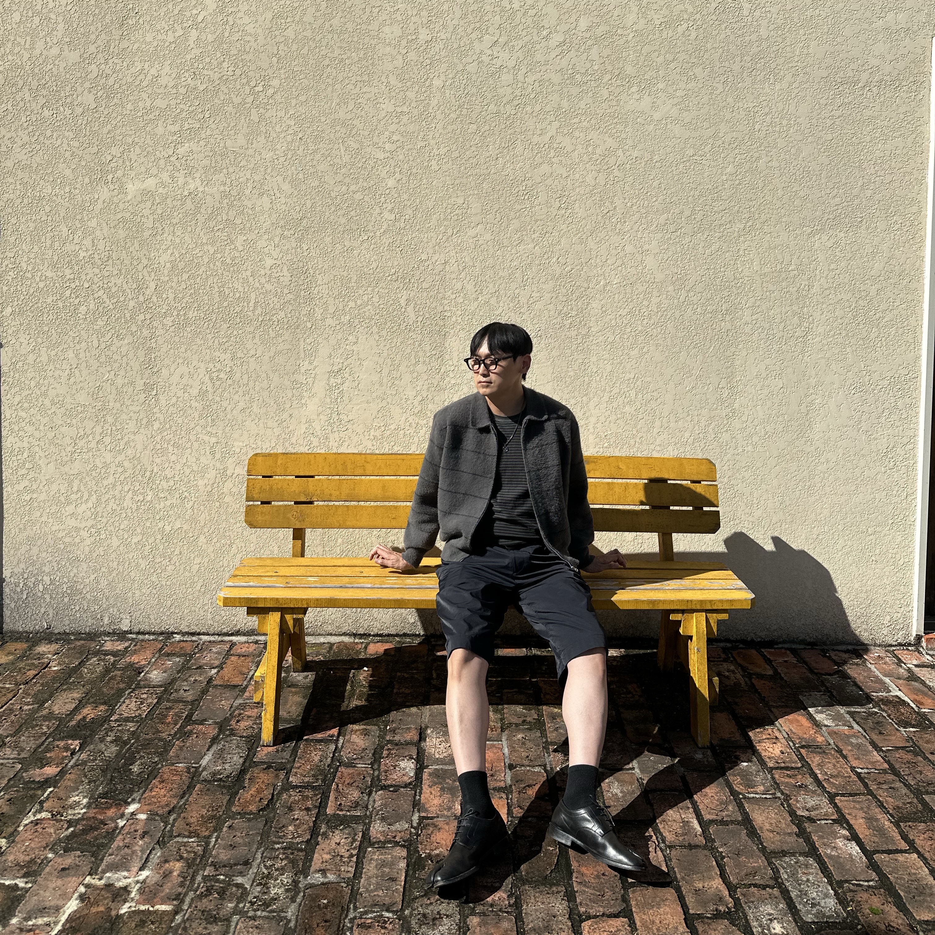 Maison Margiela Tabi Lace-Up Shoes Black 착용 스타일 - 4