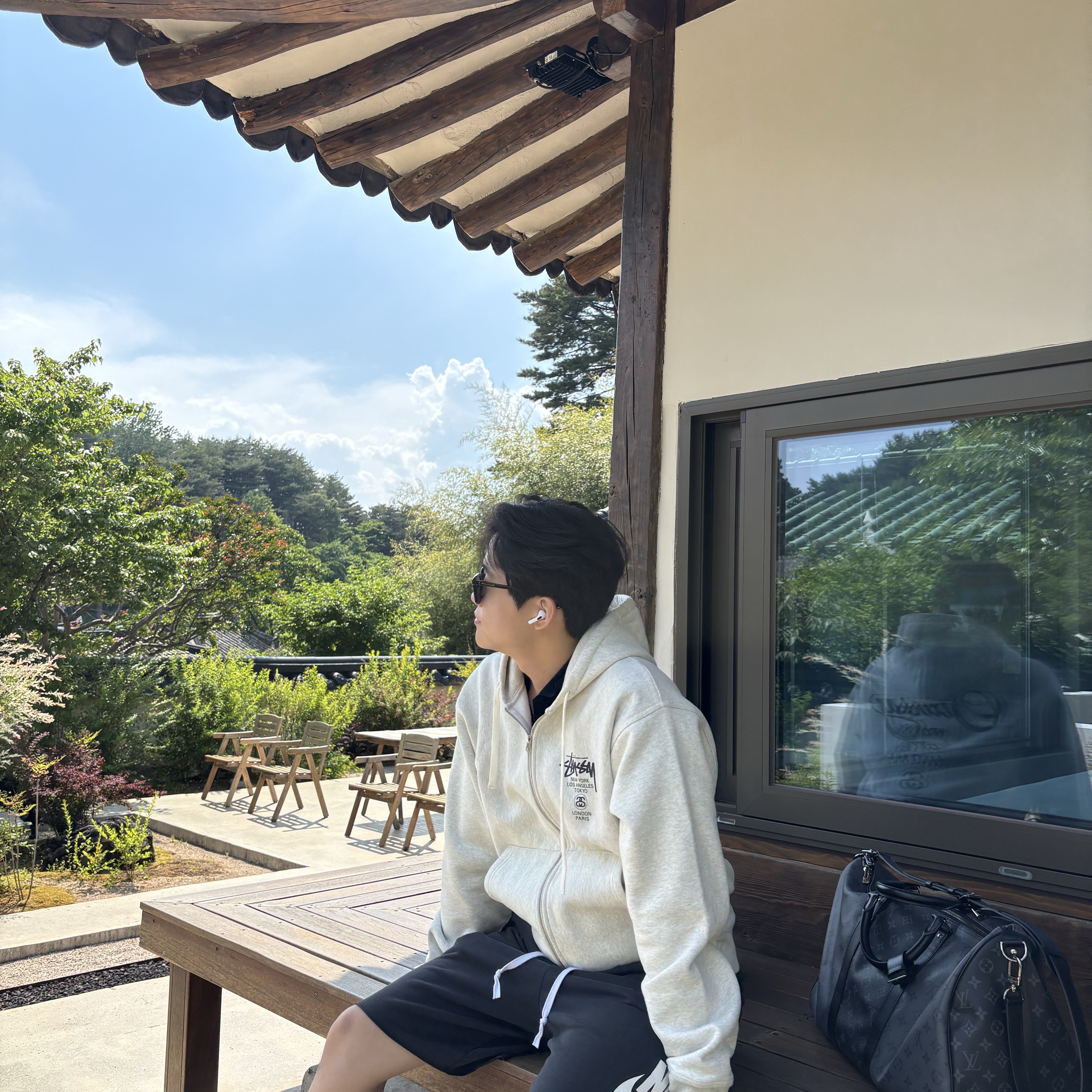 Stussy Basic Stussy Zip Hoodie Ash Heather, Louis Vuitton Keepall Bandouliere 55 Monogram Eclipse Grey 착용 스타일