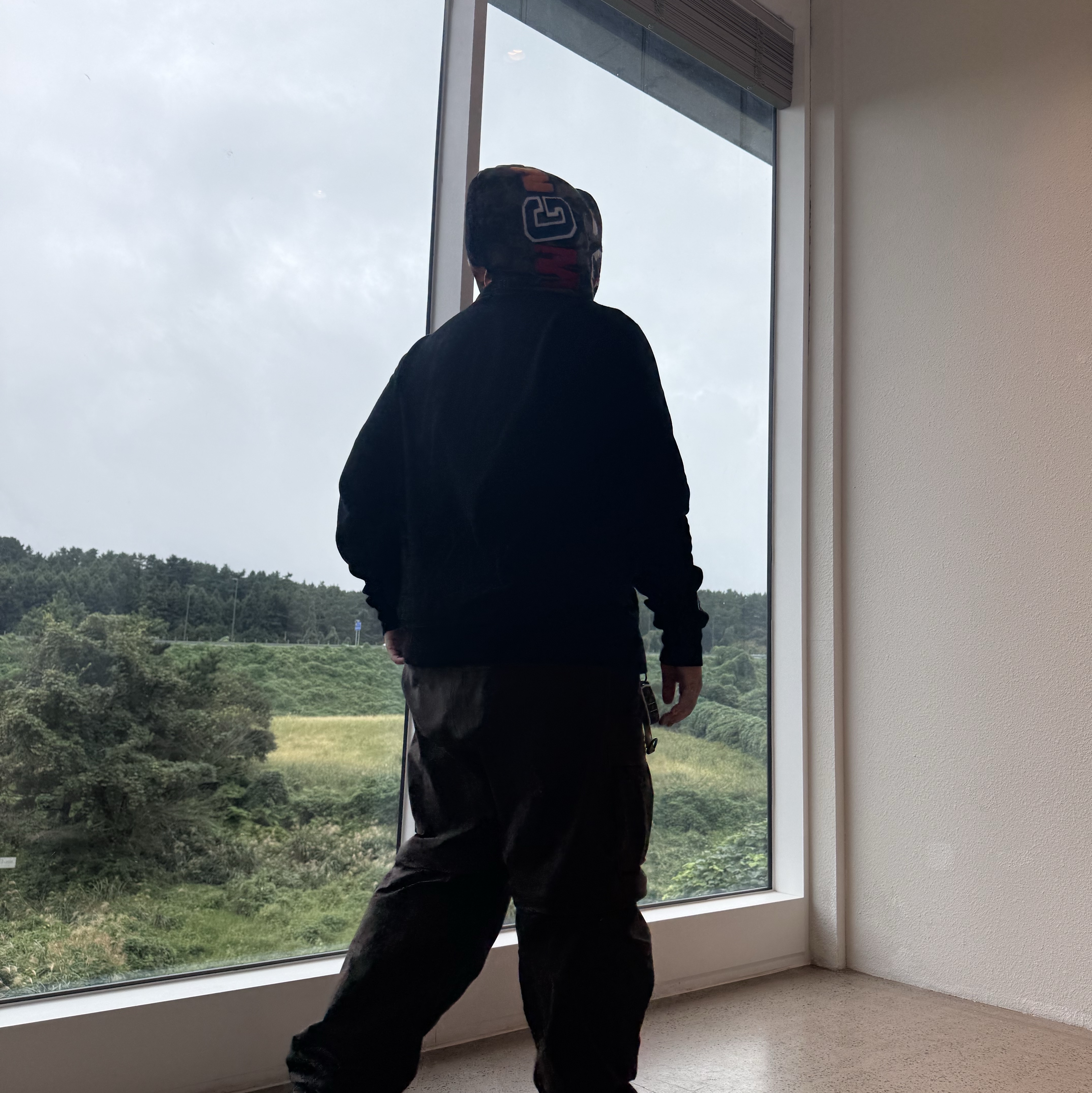 BAPE x God Selection XXX Shark Full Zip Hoodie Army Green, BAPE 1st Camo Shark Full Zip Hoodie Black 착용 스타일 - 2