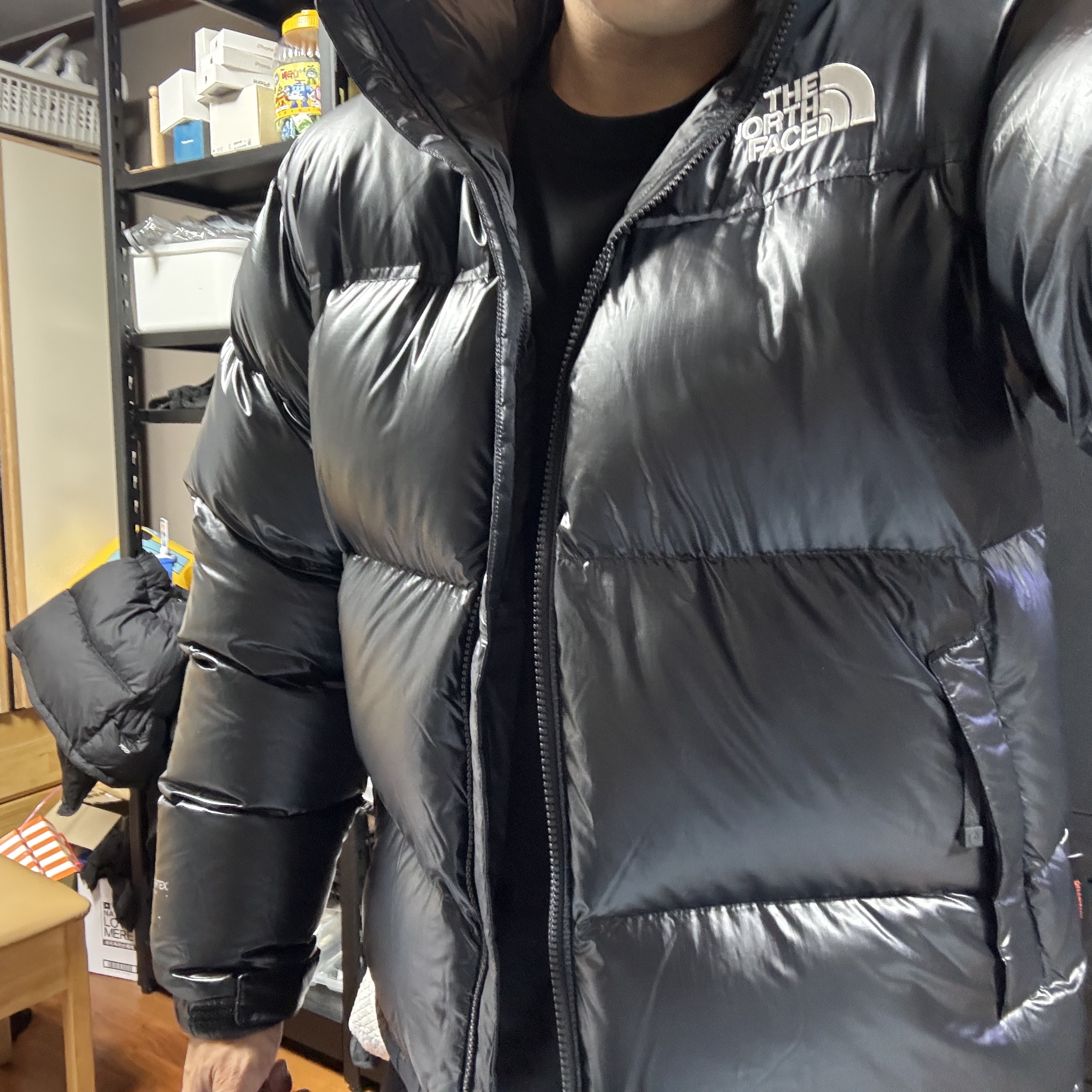 The North Face Quantum Nuptse RDS Jacket Black, The North Face Quantum Nuptse Jacket Black 착용 스타일 - 3