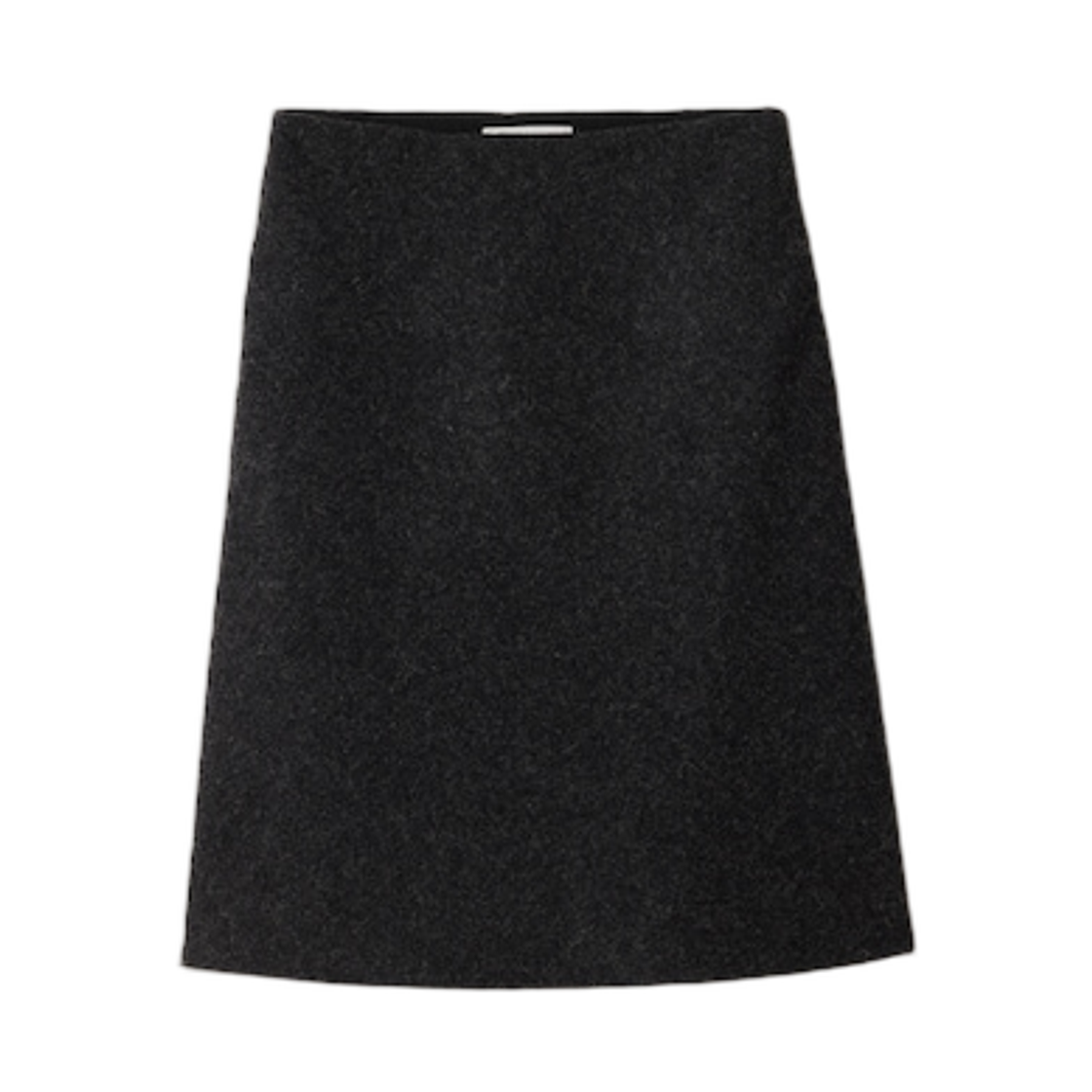 MG2558-1744-F0308 (W) Miu Miu Shetland Wool Skirt Anthracite Gray
