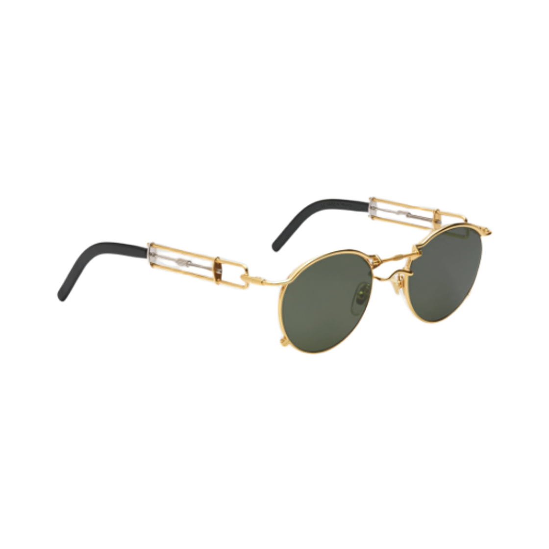 23/18-U-LU002-X031-92 Jean Paul Gaultier The Gold 56-0174 Sunglasses Gold Green Lenses