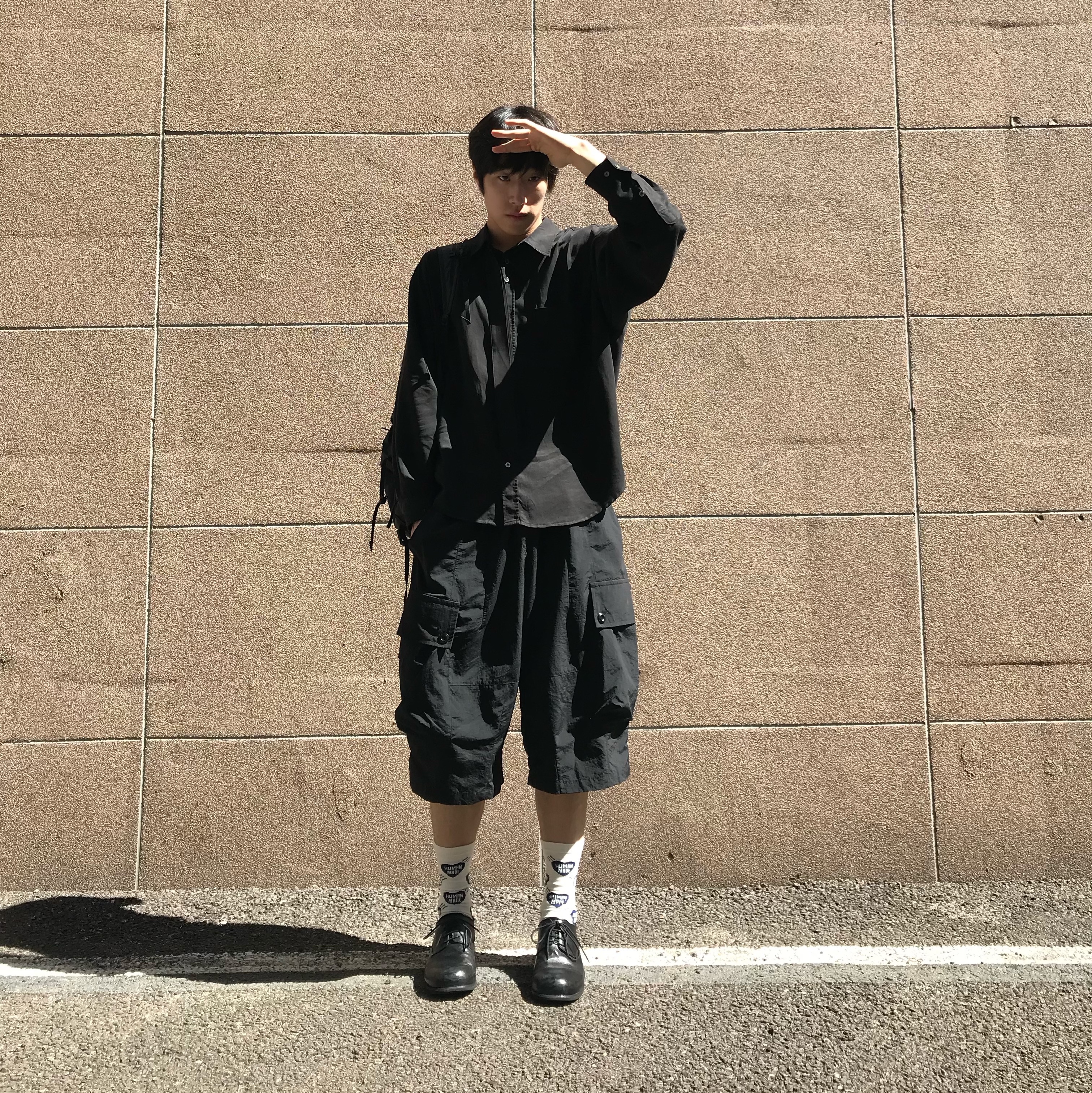 Human Made Heart Socks Gray 착용 스타일 - 2