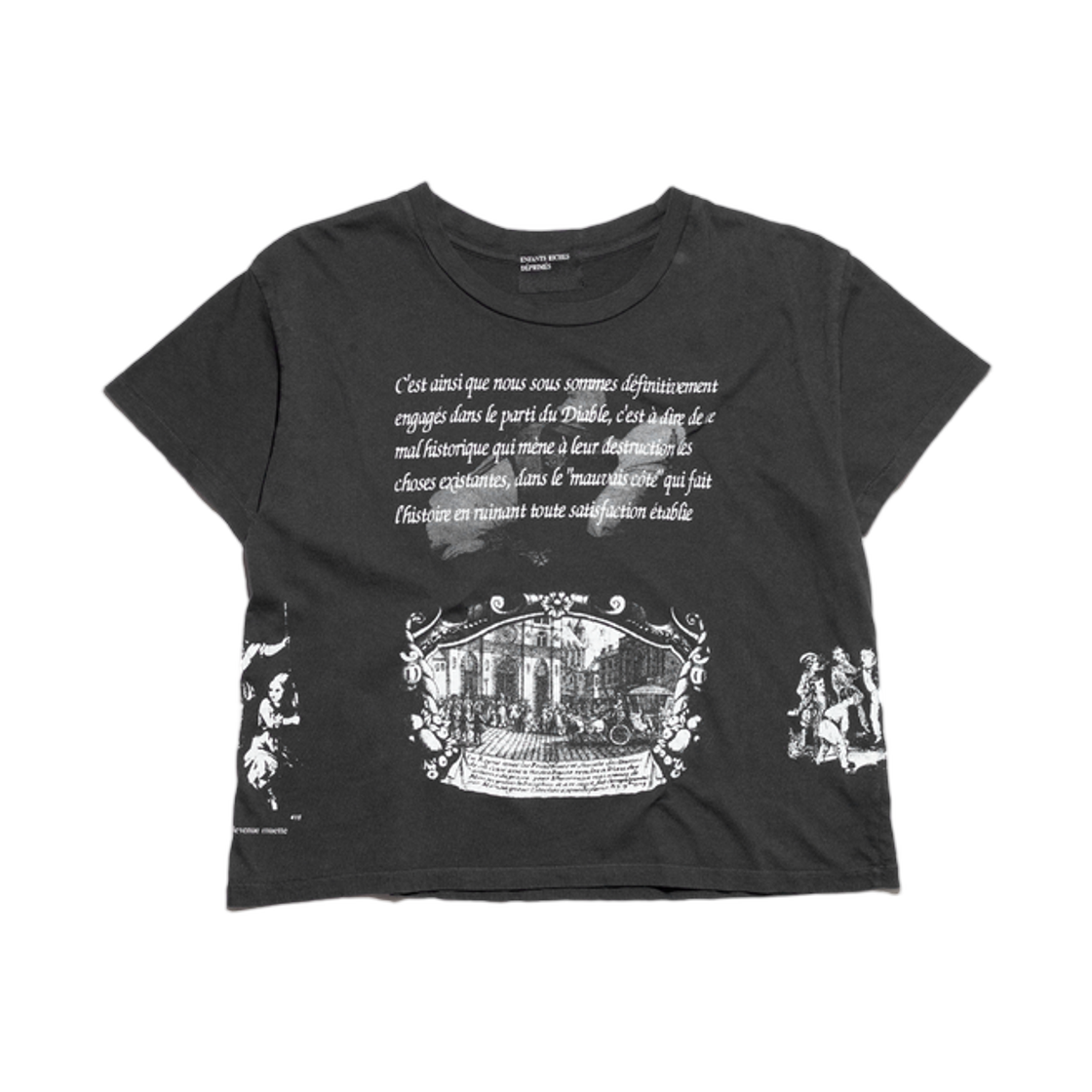 앙팡 리쉬 데프리메 나폴레옹 티셔츠 페이디드 블랙(Enfants Riches Deprimes Napoleon T-Shirt Faded Black) - 1