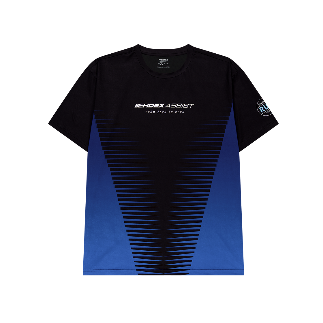 H256MRSTS010BK HDEX ASSIST X GARMIN RUN Energetic Running Short Sleeve Black