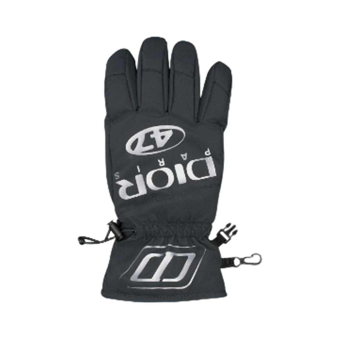 디올 x 데상트 스키 글러브 테크니컬 패브릭 블랙 그레이(Dior x Descente Ski Gloves Technical Fabric Black Gray) - 1