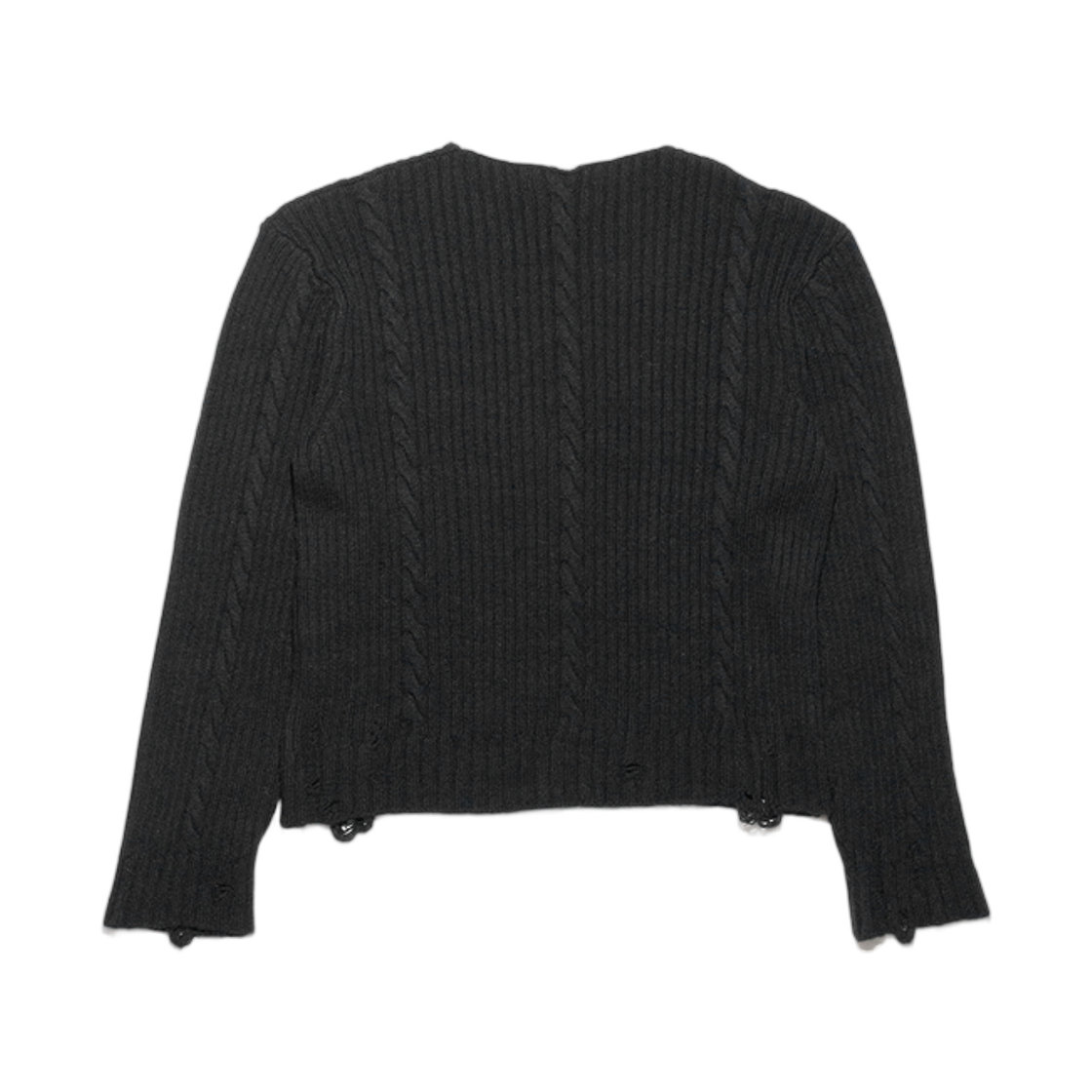 앙팡 리쉬 데프리메 피티드 브이넥 스웨터 블랙(Enfants Riches Deprimes Fitted V-Neck Sweater Black) - 2