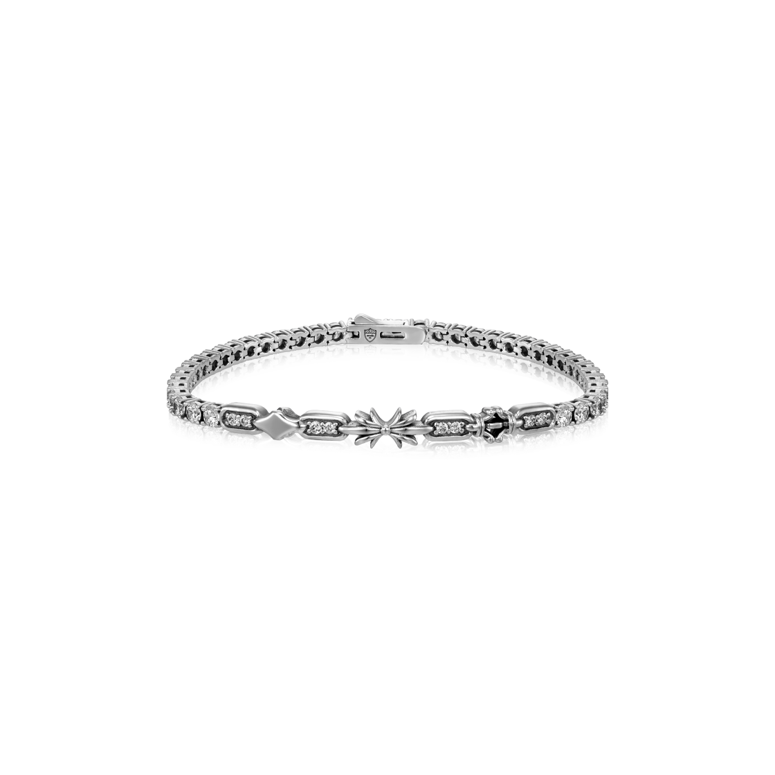 스쿠도 시그니처 스퀘어 테니스 브레슬릿(Scudo Signature Square Tennis Bracelet)