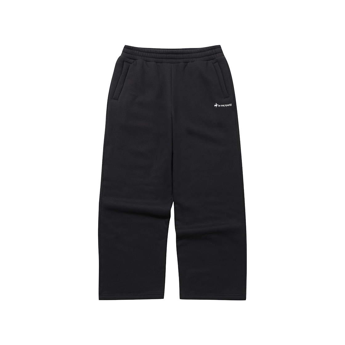 QQ423LFPO4_BLK0 le coq sportif Unisex Sherpa Straight String Pants Black