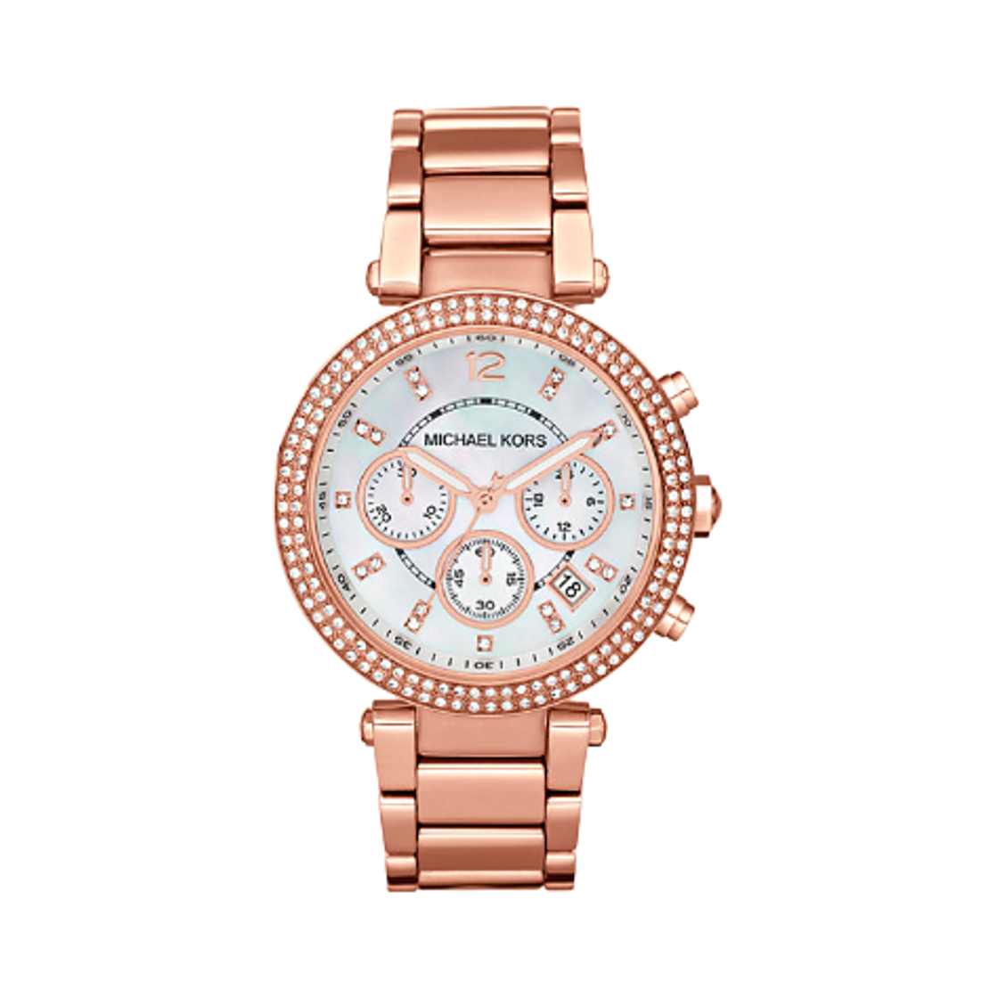 (W) 마이클 코어스 파커 39mm 워치 로즈 골드((W) Michael Kors Parker 39mm Watch Rose Gold)