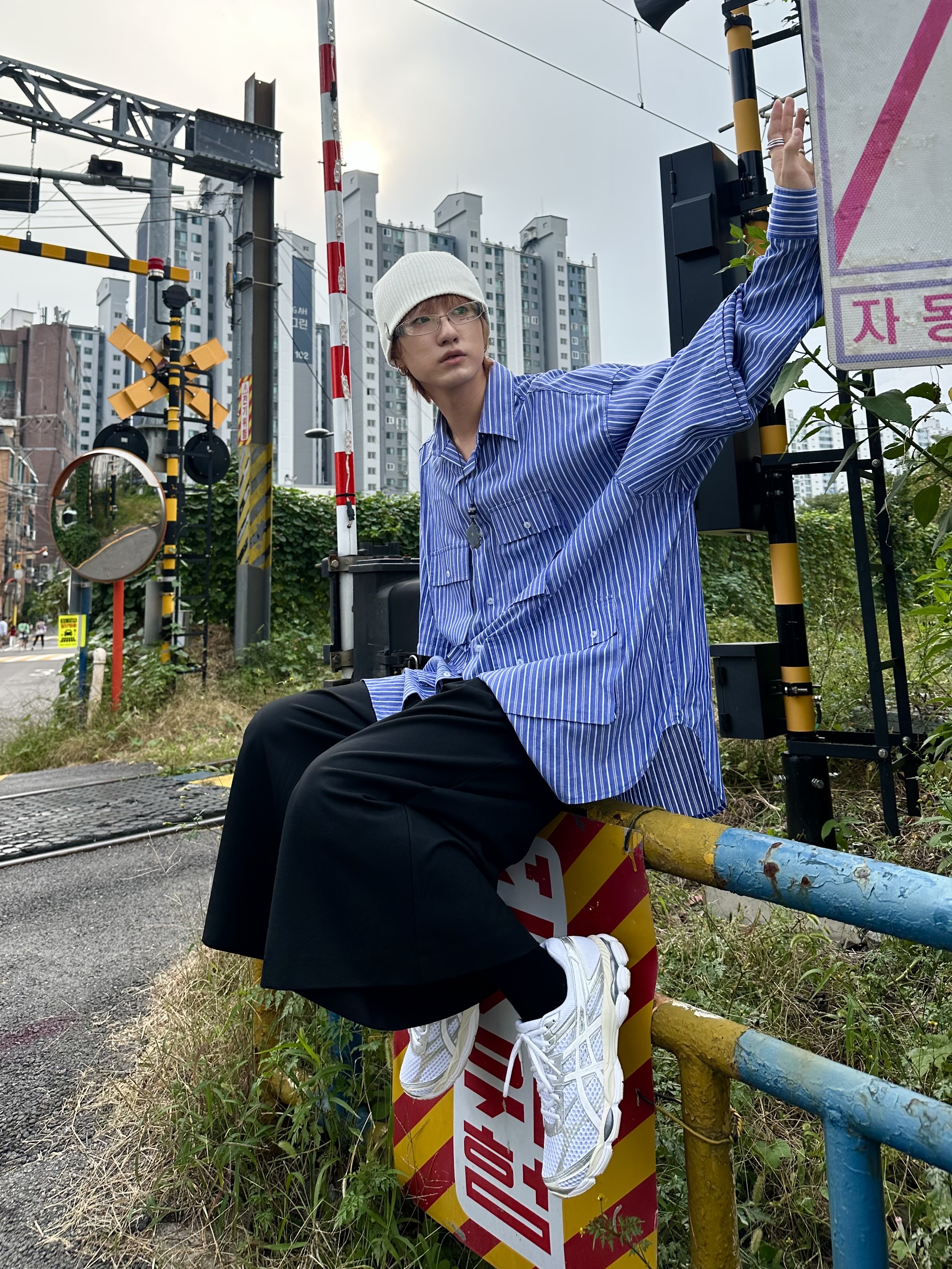 Asics Gel-Cumulus 16 White 착용 스타일 - 4