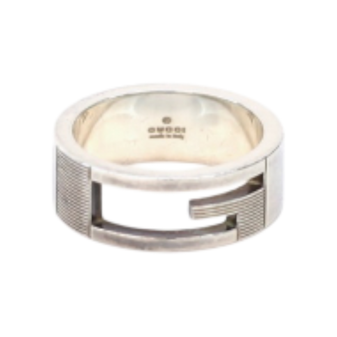 ITQNBDRKSKIE Gucci G Logo Silver Ring