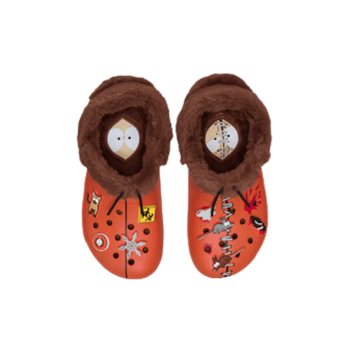크록스 x 사우스 파크 케니 클래식 라인드 클로그 오렌지 브라운(Crocs x South Park Kenny Classic Lined Clog Orange Brown) - 2