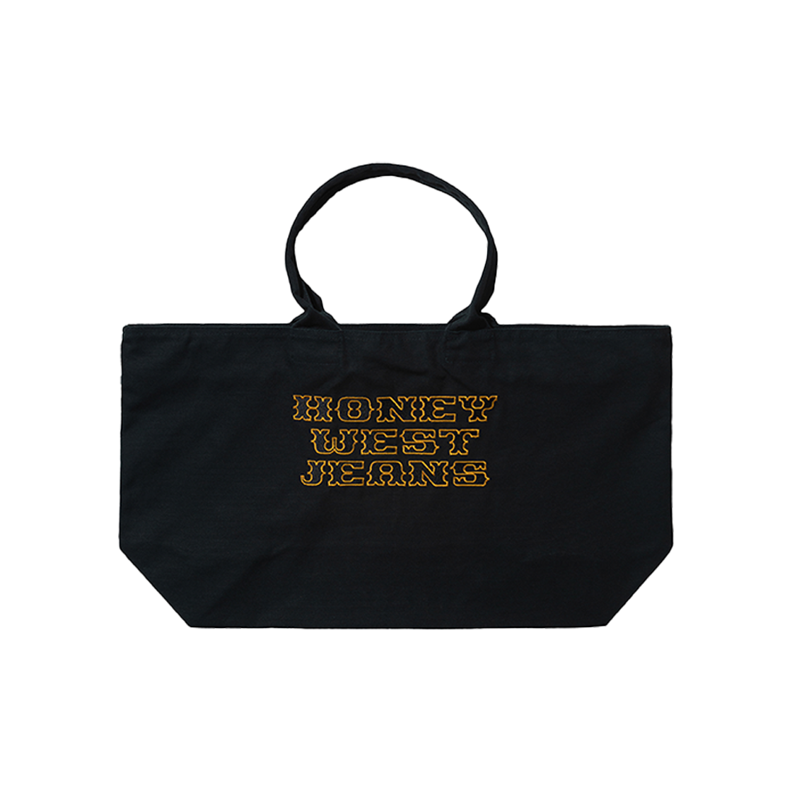 HSH25AC157BK Honey Scoop House Honey West Jeans Zip Tote Bag Black