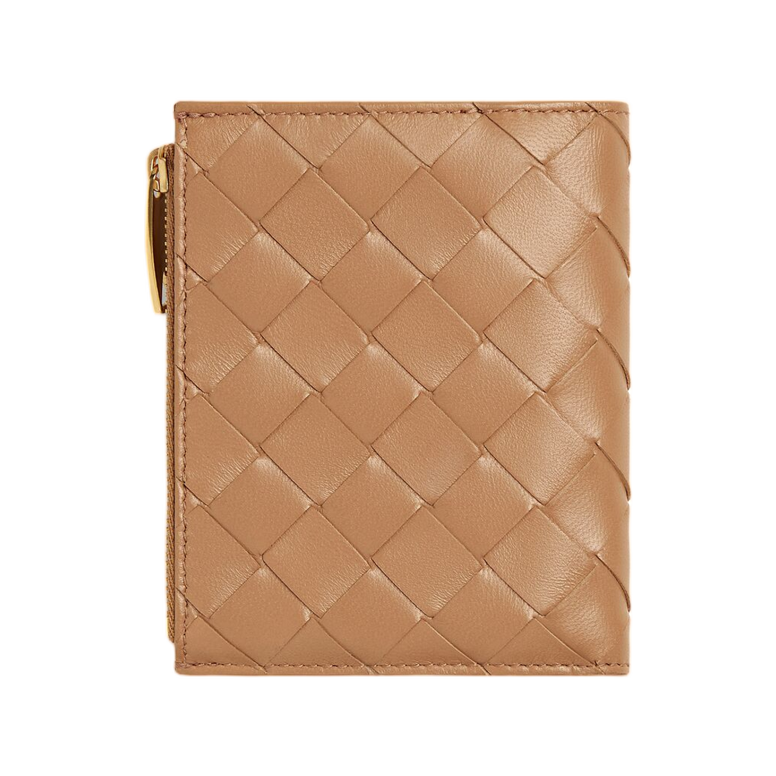 보테가 베네타 인트레치아토 스몰 바이폴드 월렛 페일 브라운(Bottega Veneta Intrecciato Small Bi-Fold Wallet Pale Brown) - 2