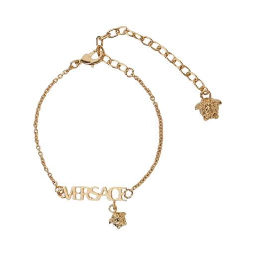 1020785-1A00620-3J000 Versace Logo Bracelet Light Gold