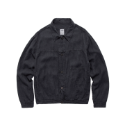 Polyteru Linen Trucker Jacket Ink Purple