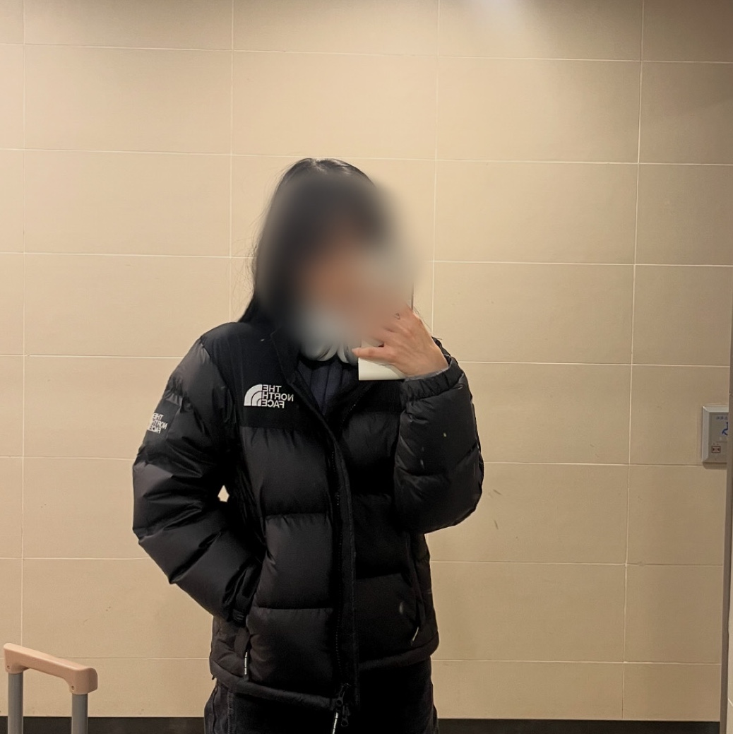 The North Face White Label Novelty Nuptse RDS Down Jacket Real Black 착용 스타일 - 1