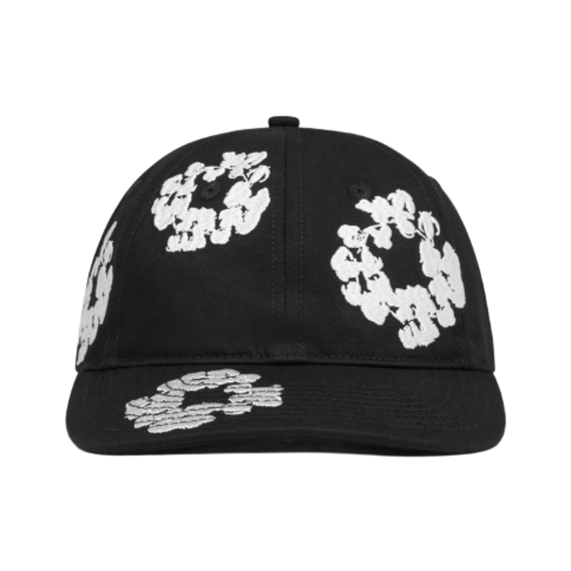 데님 티어스 더 코튼 리쓰 캡 블랙(Denim Tears The Cotton Wreath Cap Black)