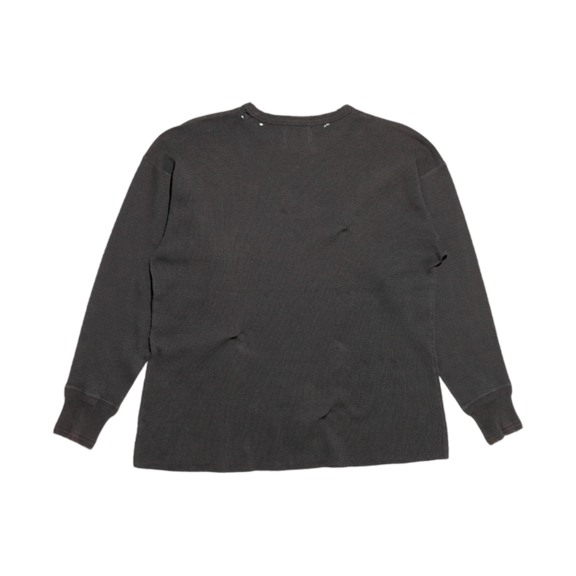 앙팡 리쉬 데프리메 클래식 로고 디스트레스드 써멀 롱 슬리브 차콜(Enfants Riches Deprimes Classic Logo Distressed Thermal Long Sleeve Charcoal) - 2