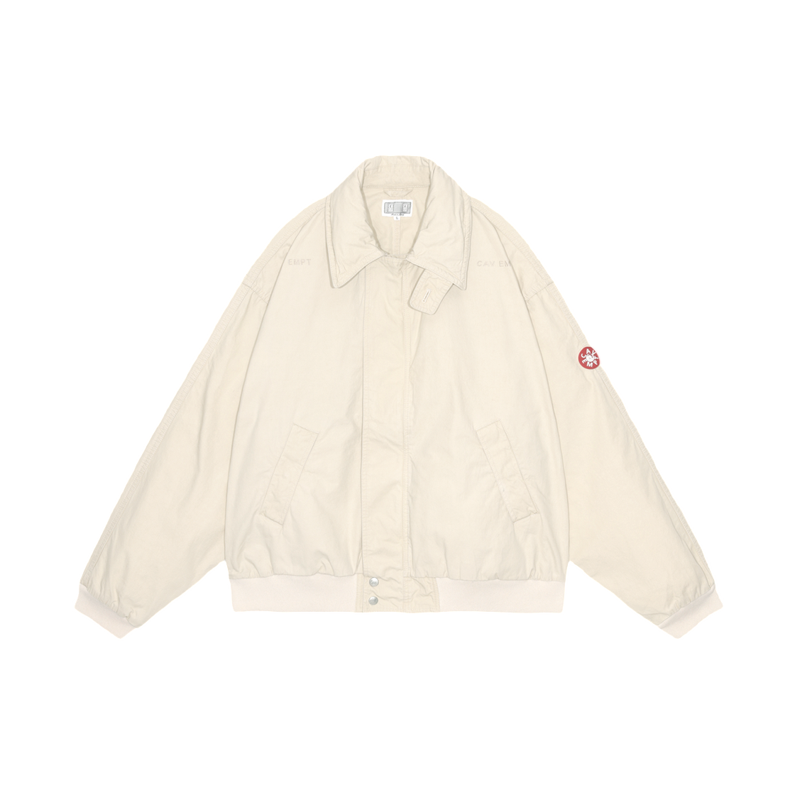 - Cav Empt Washed Cotton Light Zip Jacket Beige - 25FW
