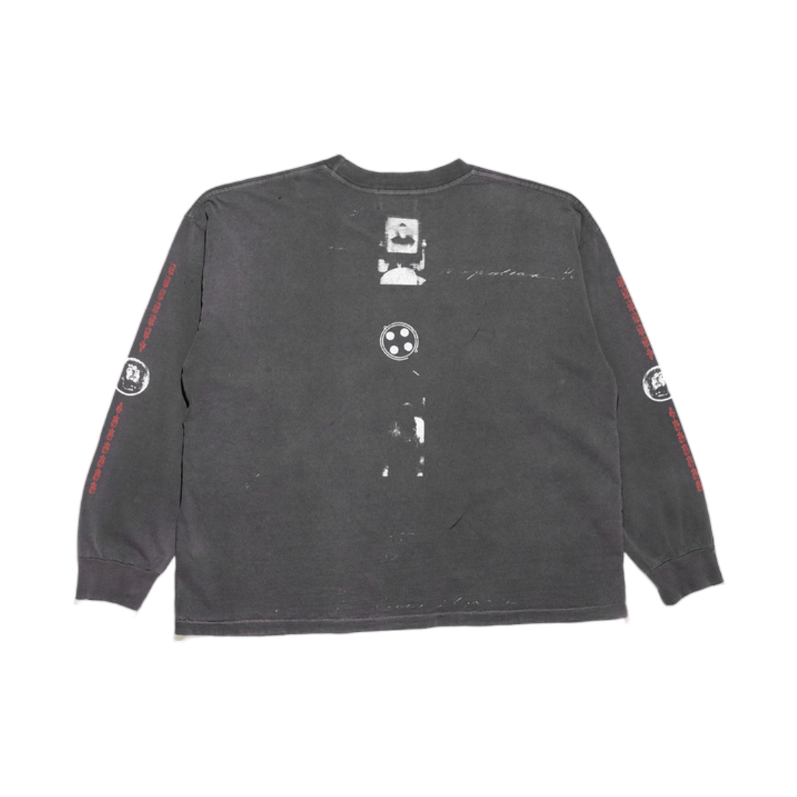 앙팡 리쉬 데프리메 배스룸 스톨 롱 슬리브 티셔츠 빈티지 블랙(Enfants Riches Deprimes Bathroom Stall Long Sleeve T-Shirt Vintage Black) - 2