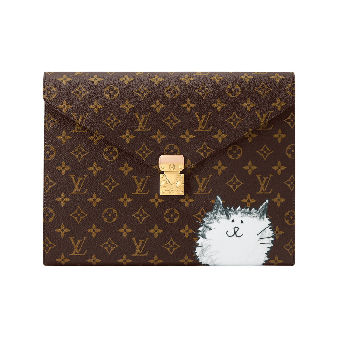 GI1397 Louis Vuitton Mark Folder Brown