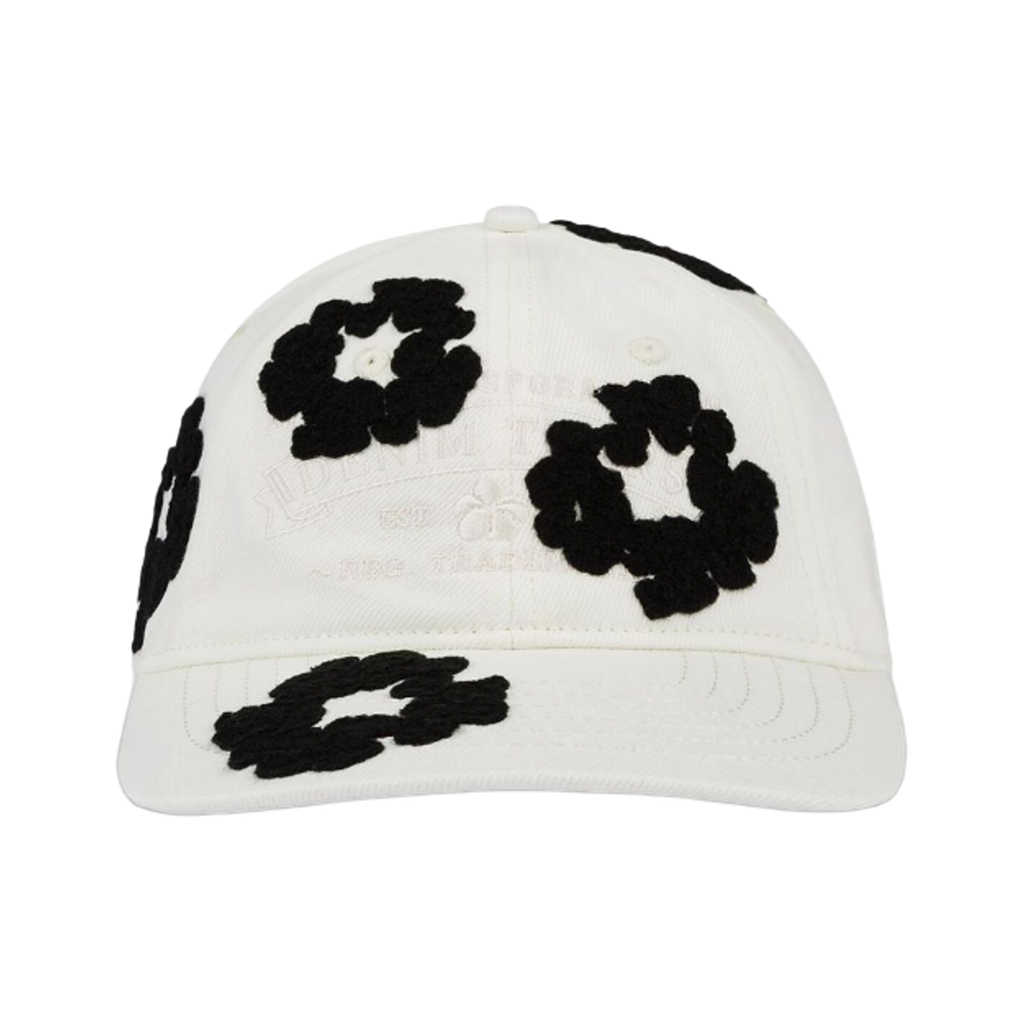 데님 티어스 데님 코튼 리쓰 캡 화이트(Denim Tears Denim Cotton Wreath Cap White)