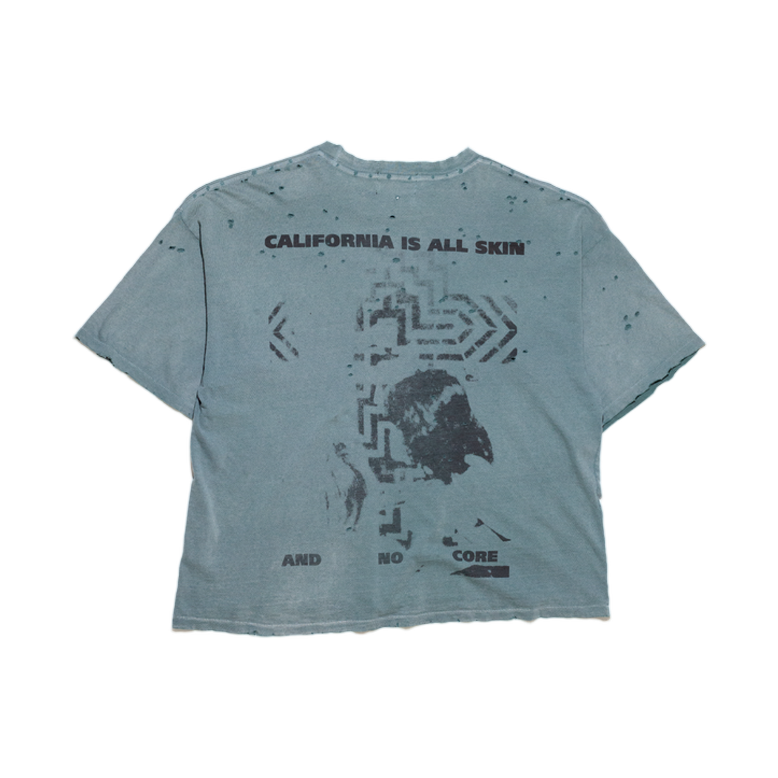 앙팡 리쉬 데프리메 레버런드 티셔츠 트레쉬드 틸(Enfants Riches Deprimes Reverend T-Shirt Thrashed Teal) - 2