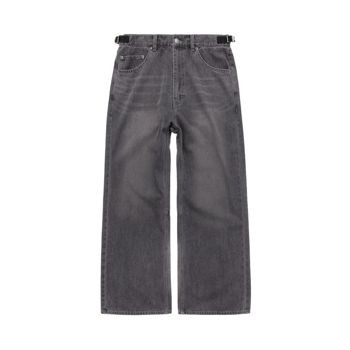 PL5LDN9023N3 Polyteru Gosima Denim Pants Faded Gray / Plum Fade