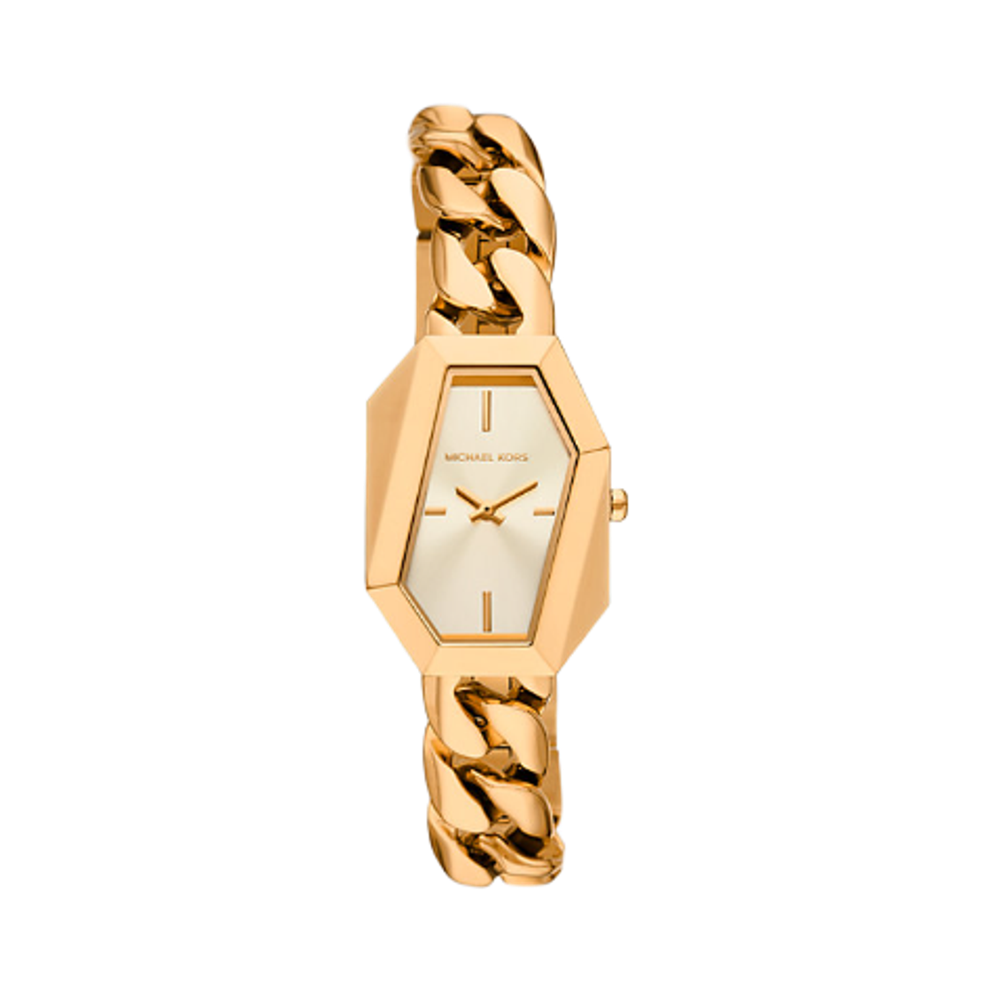 (W) 마이클 코어스 미니 수리 쿼츠 투핸드 24mm 스테인리스 스틸 골드((W) Michael Kors Mini Suri Quartz Two-Hand 24mm Stainless Steel Gold)