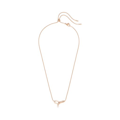 5728589 (W) Swarovski Constella Pendant Crystal Pearl Round Cut White Rose Gold-Tone Plated