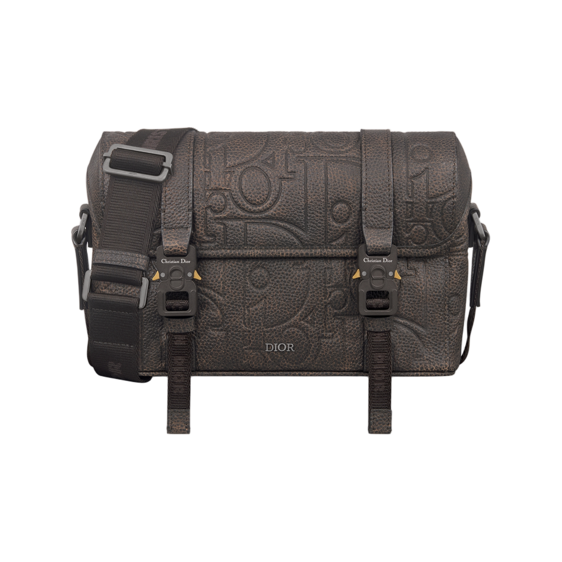 디올 힛 더 로드 메신저 백 플랩 디올 그래비티 빈티지 레더 브라운(Dior Hit The Road Messenger Bag with Flap Dior Gravity Vintage Leather Brown) - 1