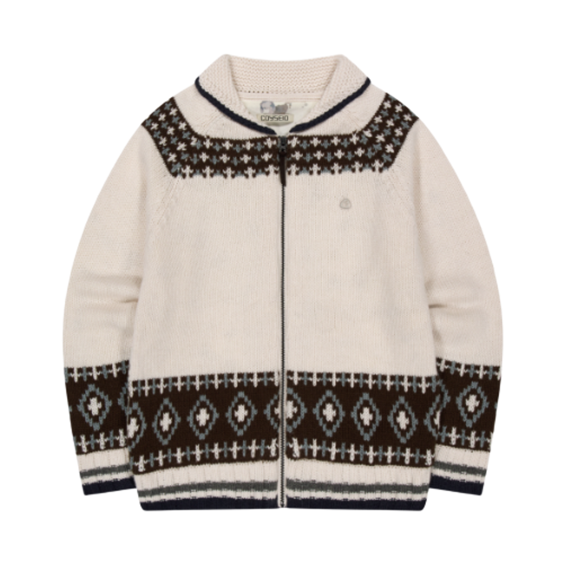(W) 코이세이오 모시 코위찬 니트 자켓 아이보리
