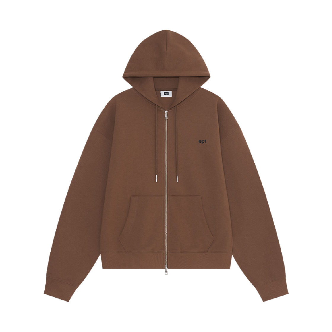 EP5FN3JK03110 EPT Classic Logo Hoodie Zip Up Brown