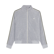 Celine Tracksuit Jacket in Velvet Cotton Grey Black