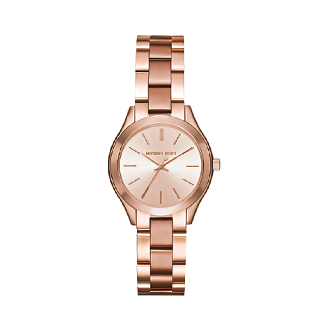 MK3513 (W) Michael Kors Mini Slim Runway Quartz Three-Hand 33mm Stainless Steel Rose Gold