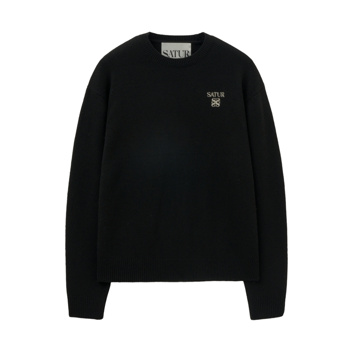 세터 로렌 클래식 로고 니트 블랙(SATUR Loren Classic Logo Knit Black)