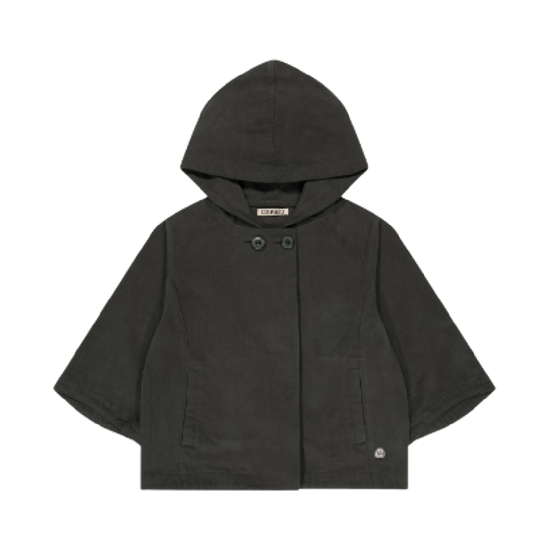- (W) Coyseio Hooded Capri Jacket Charcoal