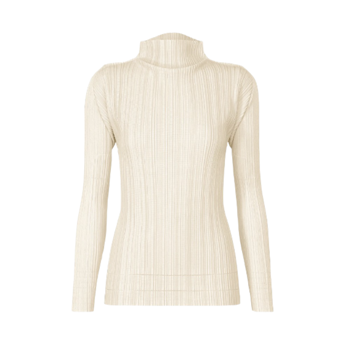 (W) 플리츠 플리즈 이세이 미야케 소프트 플리츠 탑 오프 화이트((W) Pleats Please Issey Miyake Soft Pleats Top Off White)