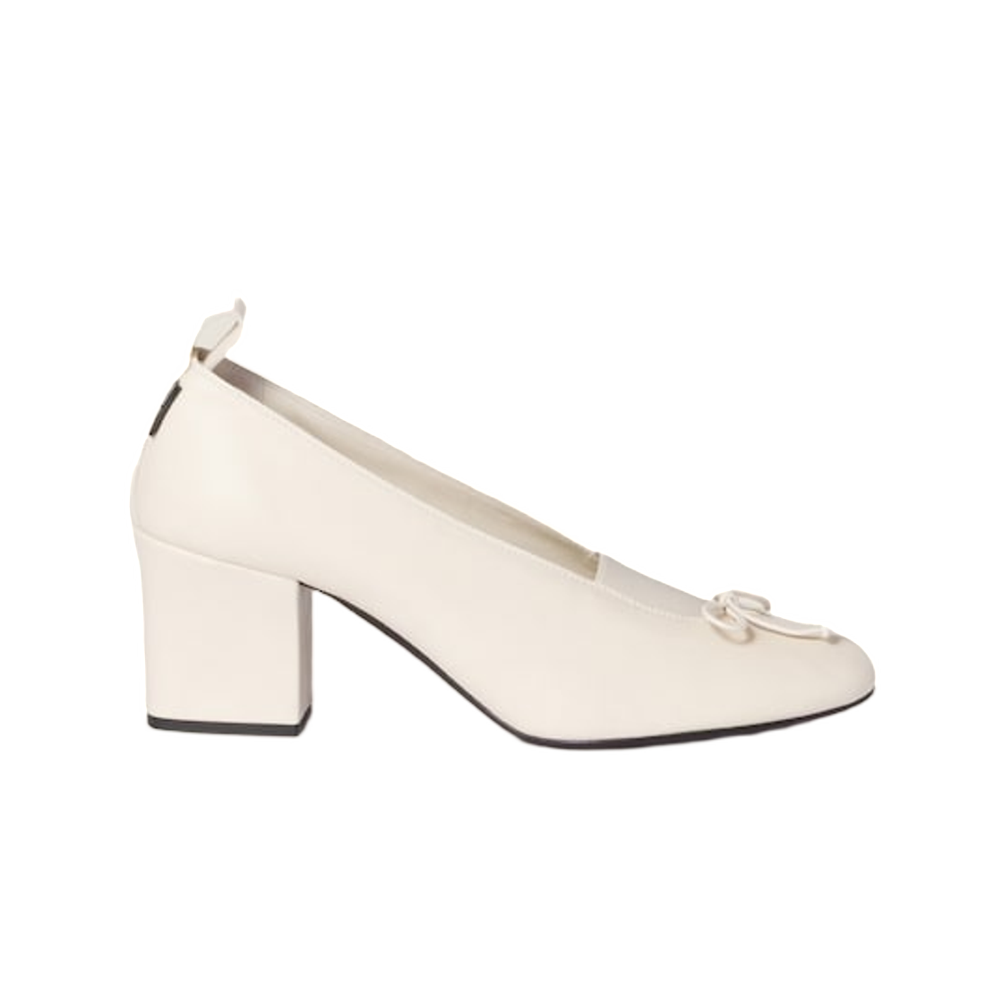 5I551E-038-F0304 (W) Miu Miu Elan Nappa Leather Pumps Ivory