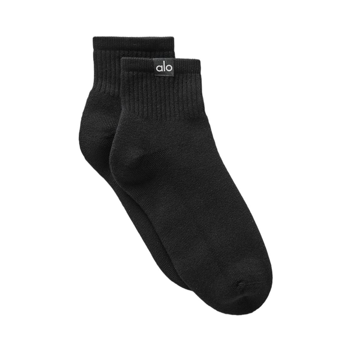 A0812U (W) Alo Yoga Quarter Crew Street Sock Black