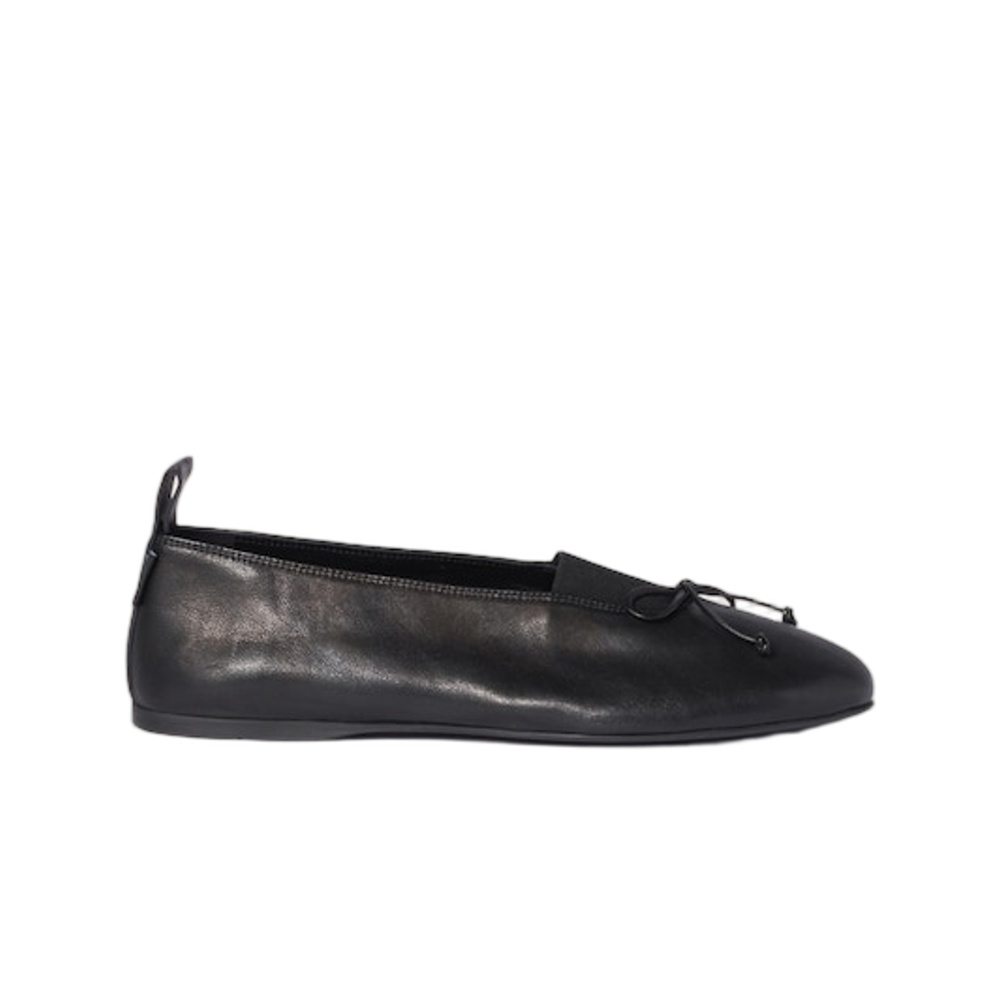 5F552E-038-F0002 (W) Miu Miu Elan Nappa Leather Ballerinas Black