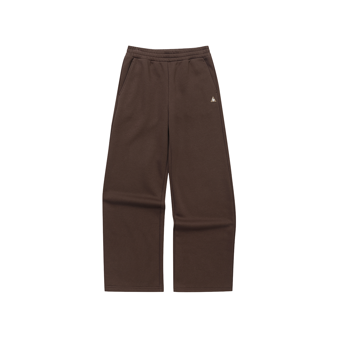 QQ423LFPO1_BRW0 le coq sportif  Unisex Essential Brushed Straight Pants Brown