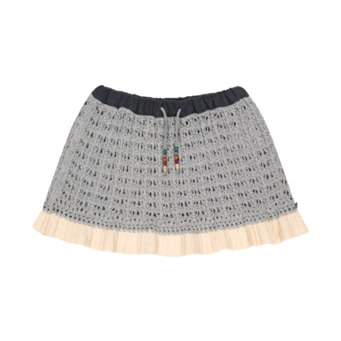 (W) 코이세이오 레이어드 니트 스커트 멜란지 그레이