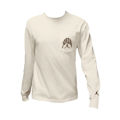 HV4568-133 Jordan Brooklyn Realtree Long Sleeve Pockets Crewneck Sweatshirt Sail Black (HV4568-133)